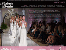 Tablet Screenshot of mylinesbridal.com